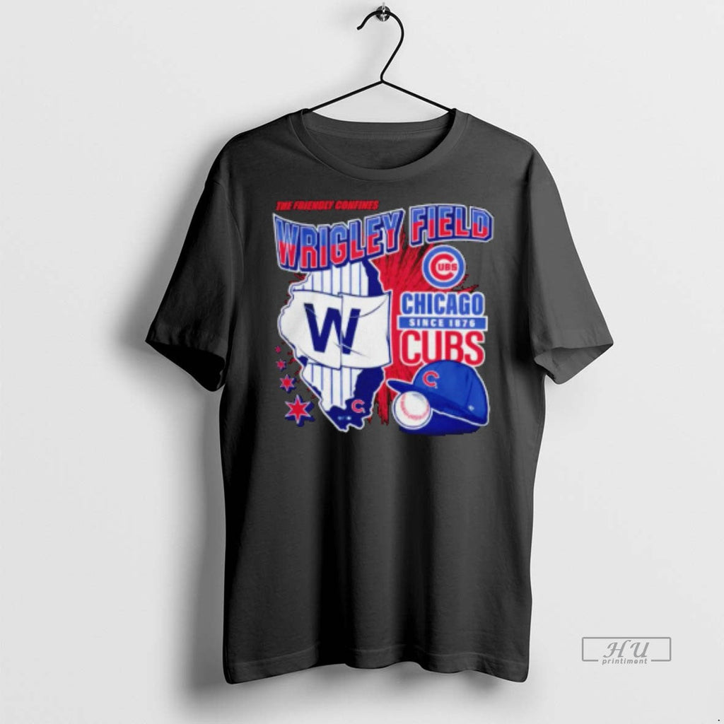 Viral Chicago Cubs Wrigley Field Since 1876 Vintage Tee Shirt Sweater