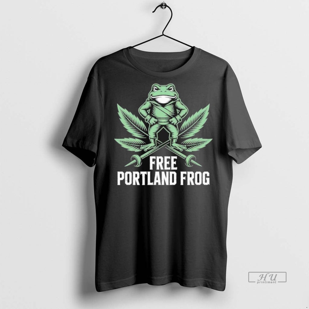 Viral Free Portland Frog Tee Shirt Sweater