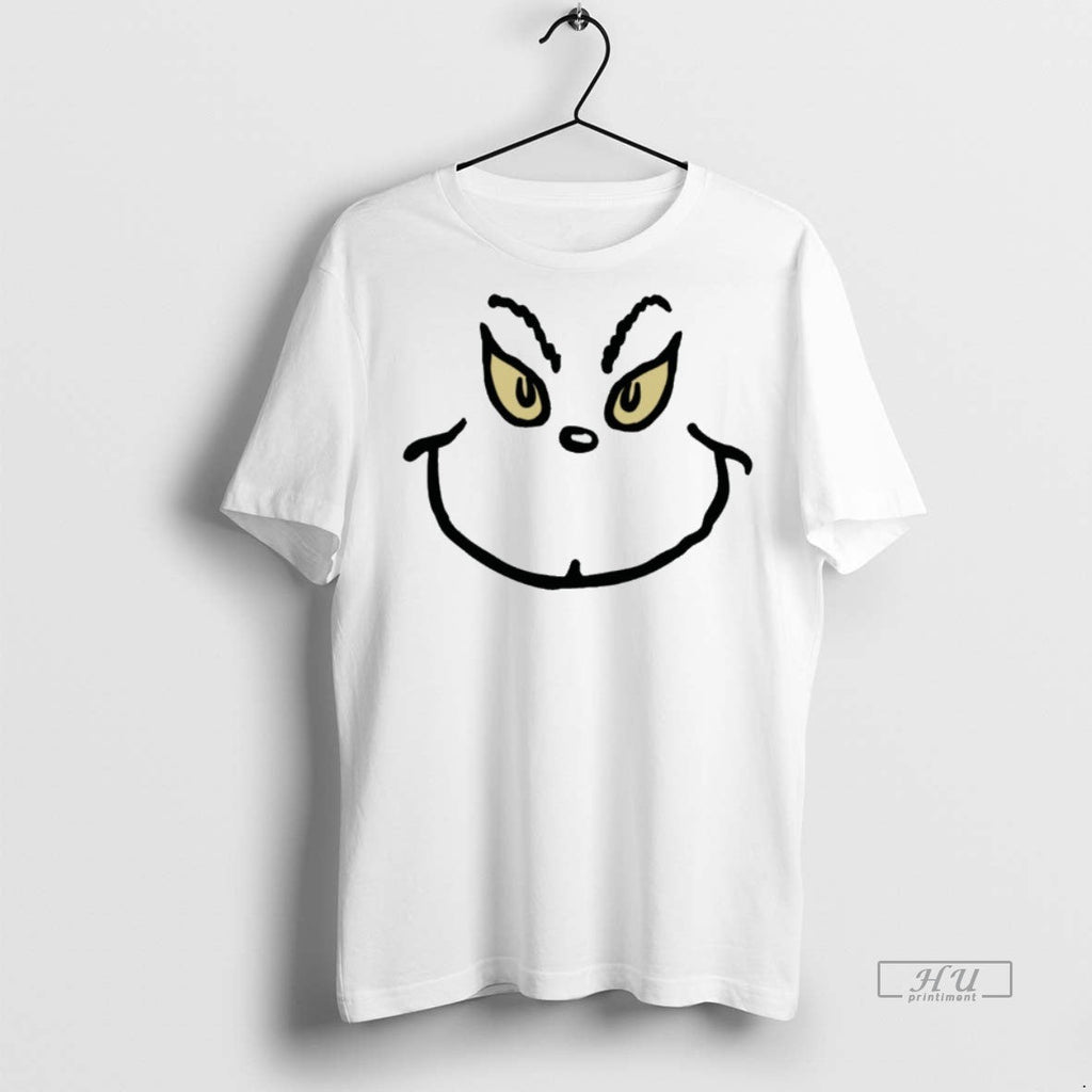Viral Grinch Grin Christmas Vintage White Tee Shirt Sweater