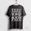 Viral Keep Portland Ice Free Abolish Ice Anti Fascist Long Sleve Tee Shirt Sweater