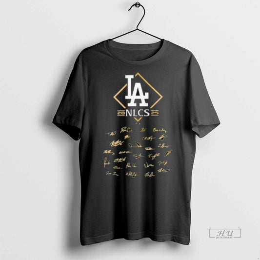 Viral Los Angeles Dodgers Nlcs Champions 2025 Signatures Tee Shirt Sweater