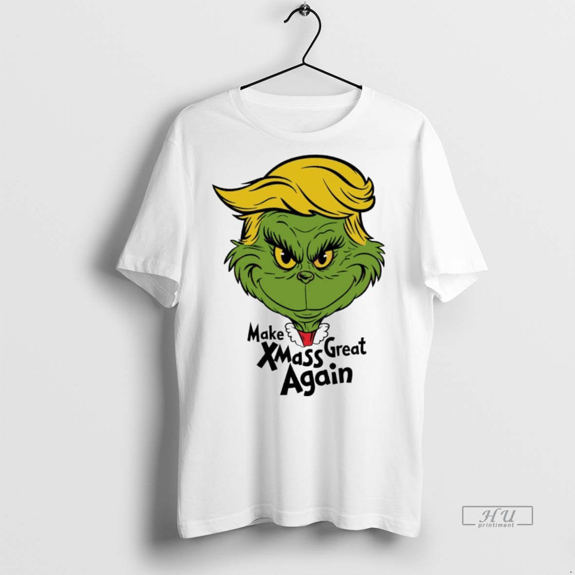 Viral Make Xmas Great Again Trump Grinch White Tee Shirt Sweater