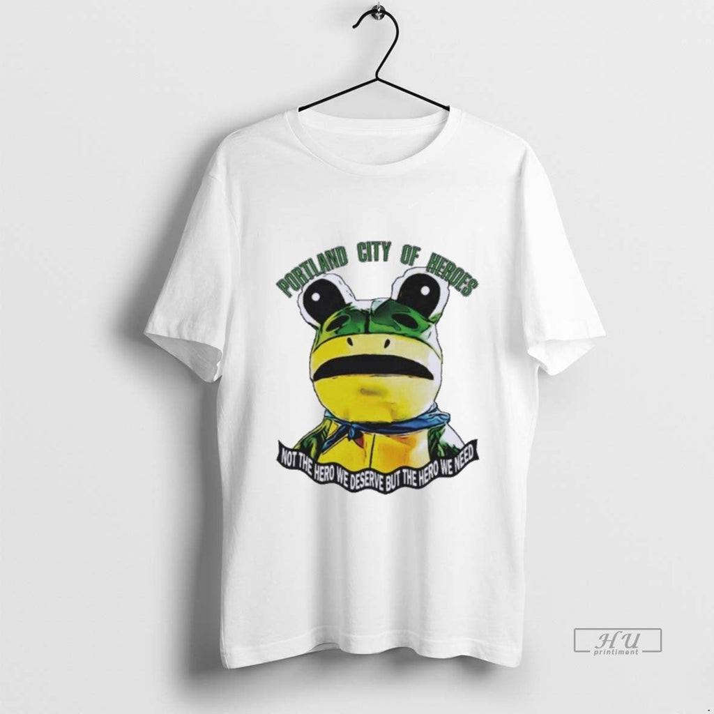 Viral Portland Frog City Of Heroes Tee Shirt Sweater