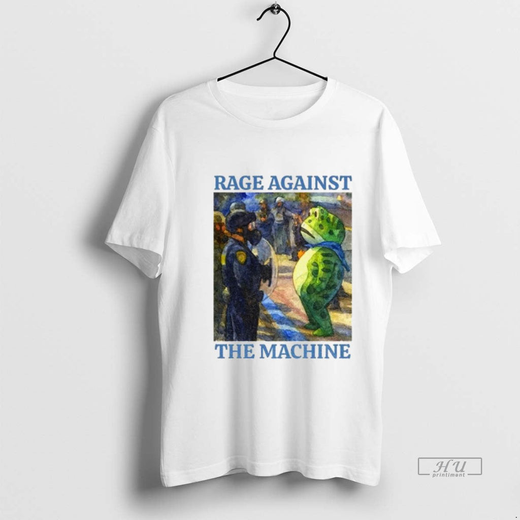Viral Portland Frog Protest Rage Against The Machine Art Political Tee Shirt Sweater