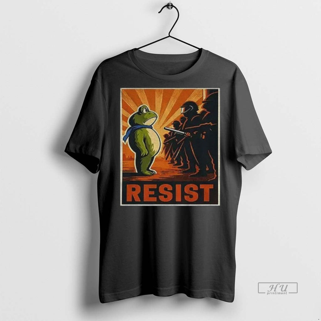 Viral Portland Frog Protest Resist Anti Ice Anti Trump Tee Shirt Sweater