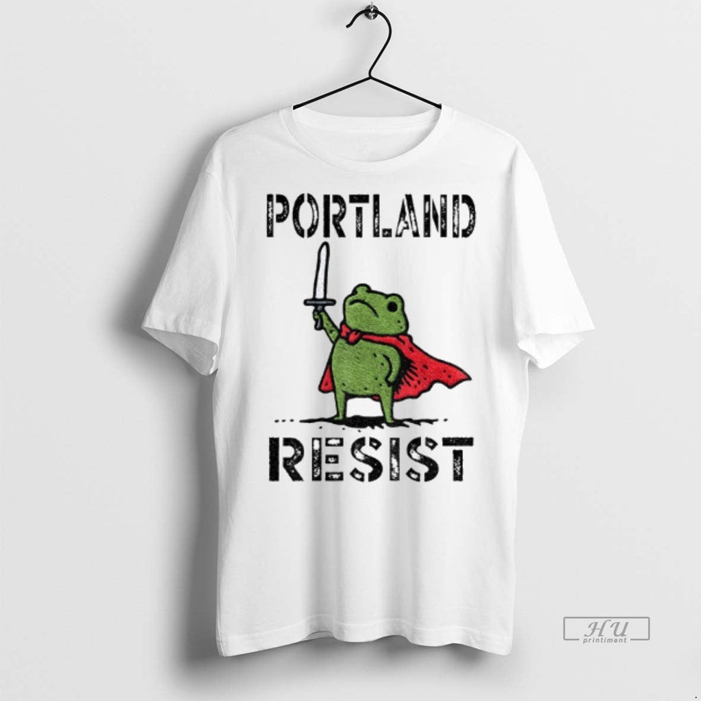 Viral Portland Frog Resist Political 2025 Tee Shirt Sweater