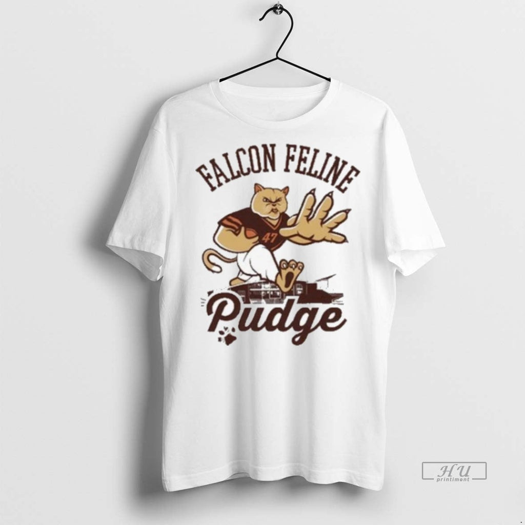 Viral Pudge The Cat Falcon Feline 2025 Tee Shirt Sweater