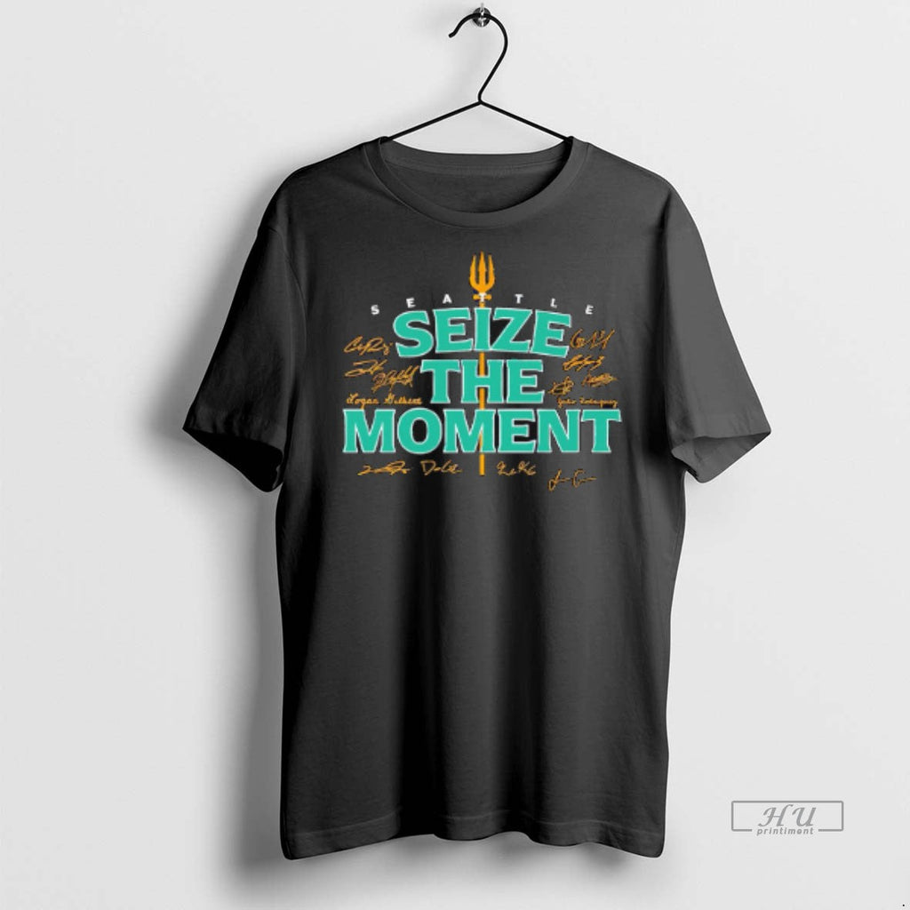 Viral Seattle Mariners Seize The Moment Signature Tee Shirt Sweater