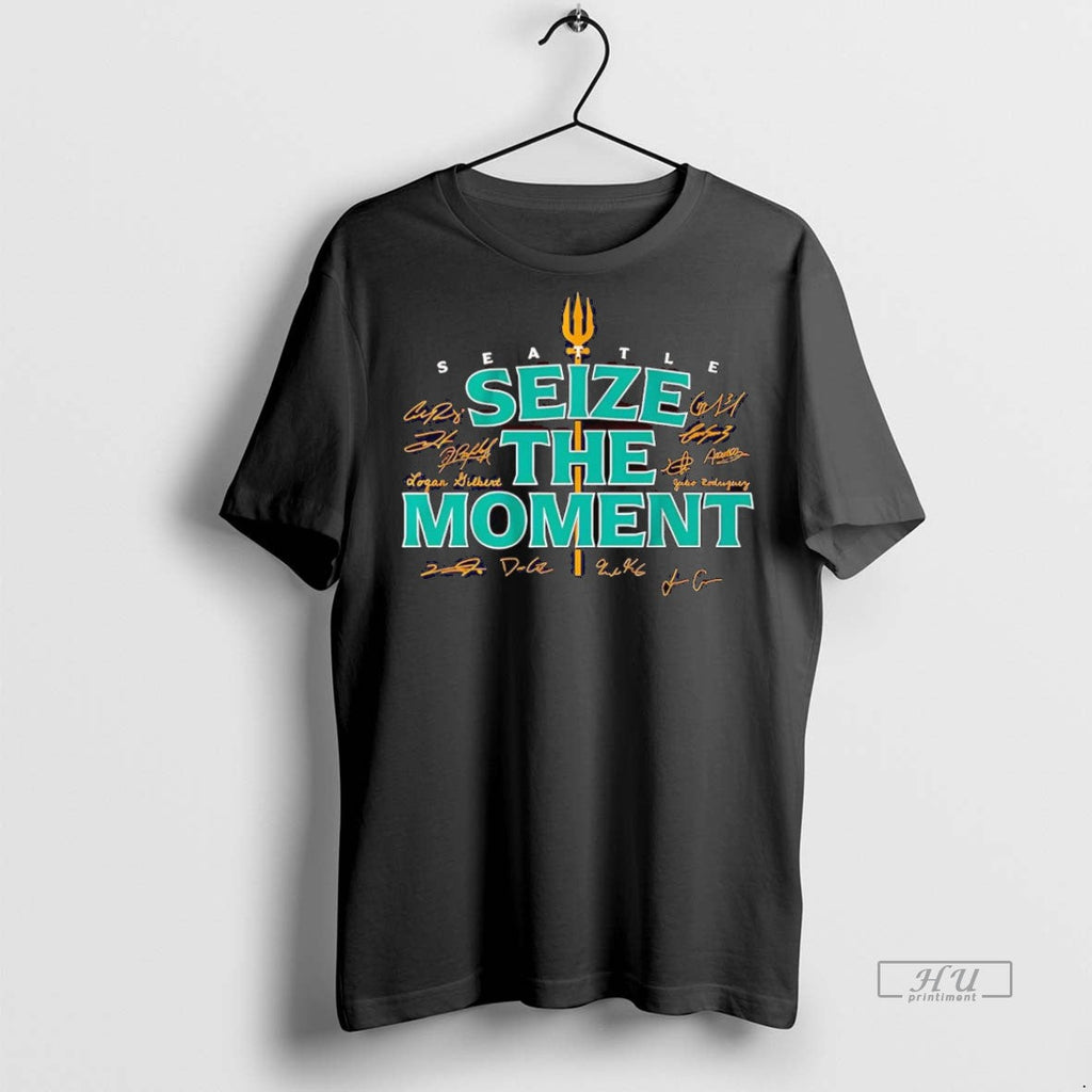 Viral Seattle Mariners Seize The Moment Trident Tee Shirt Sweater