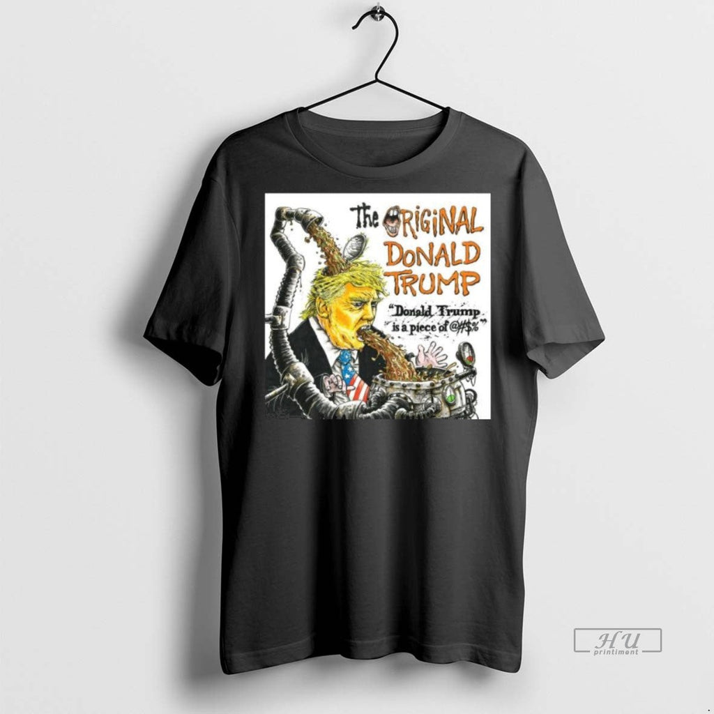 Viral The Donald Trump Is A Piece Of Shit Long Sleve Tee Shirt Sweater