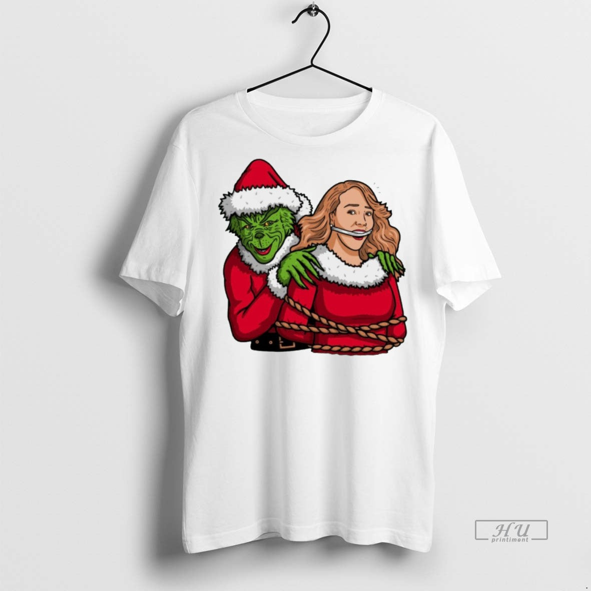 Viral The Grinch All I Want Is Silence Christmas White Tee Shirt Sweater