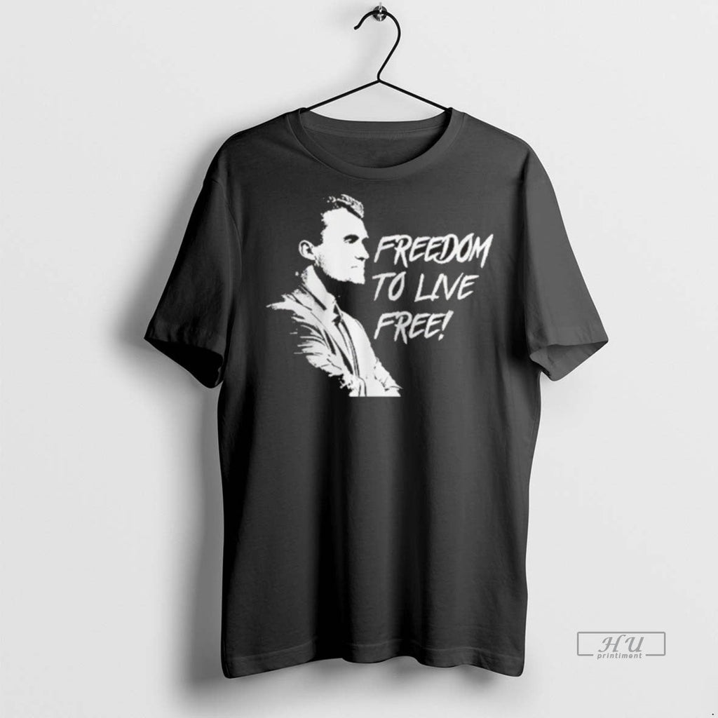 Viral Valuetainmen Charlie Kirk Freedom To Live Free Tee Shirt Sweater