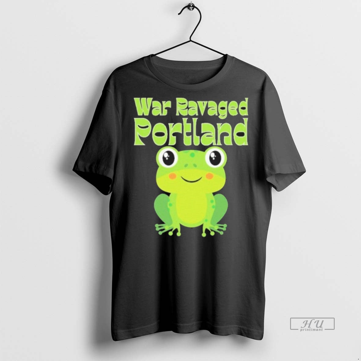 Viral War Ravaged Portland Frog Tee Shirt Sweater