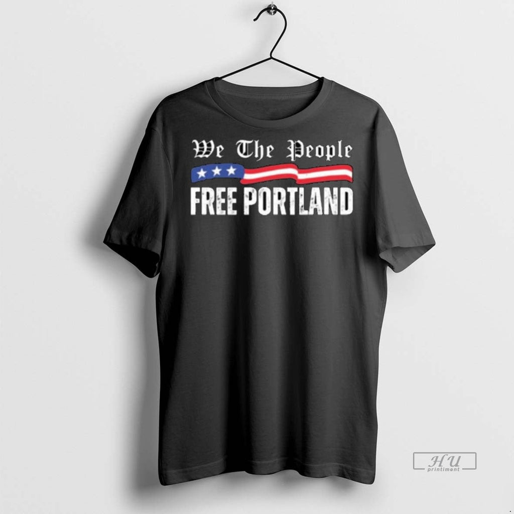 Viral We The People Free Portland Protest Usa Flag Long Sleve Tee Shirt Sweater