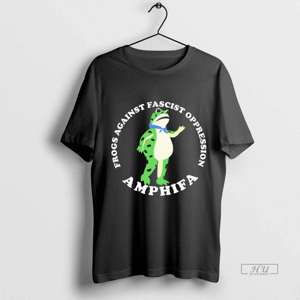 Viral Frogs Against Fascism Oppression Amphifa Tee Shirt Sweater
