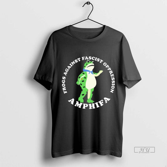 Viral Frogs Against Fascism Oppression Amphifa Tee Shirt Sweater