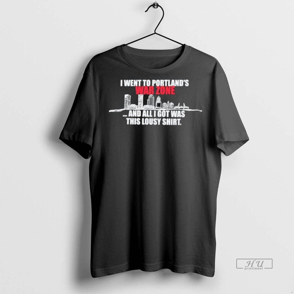 Viral In The To Portland War Zone Portland Anti Ice Skyline Tee Shirt Sweater