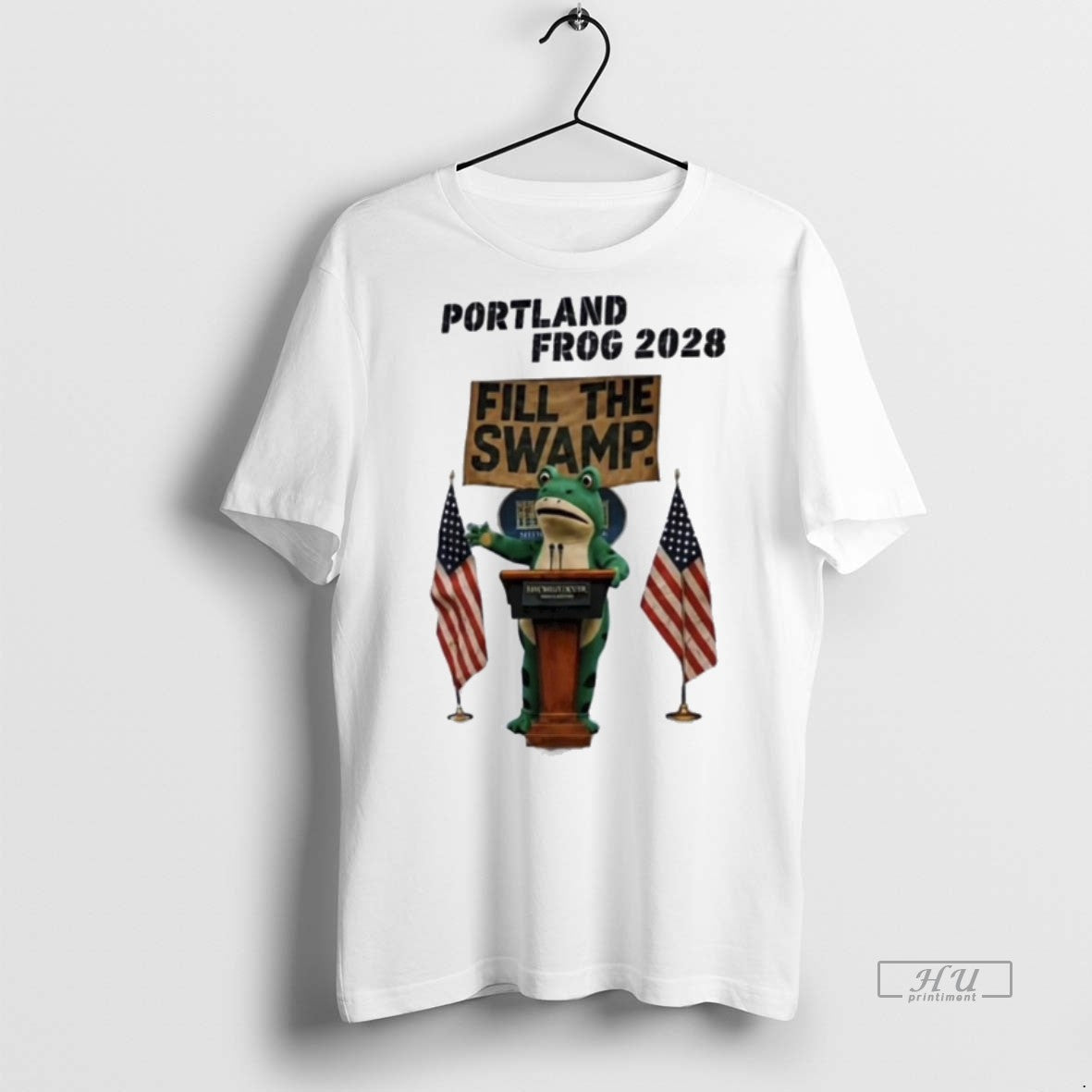 Viral Portland Frog 2028 Fill The Swamp Tee Shirt Sweater