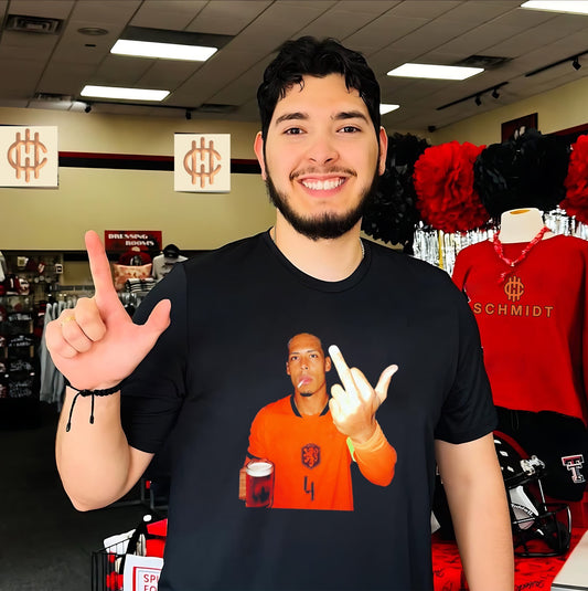 Virgil Van Dijk Netherlands National Football Team middle finger shirt