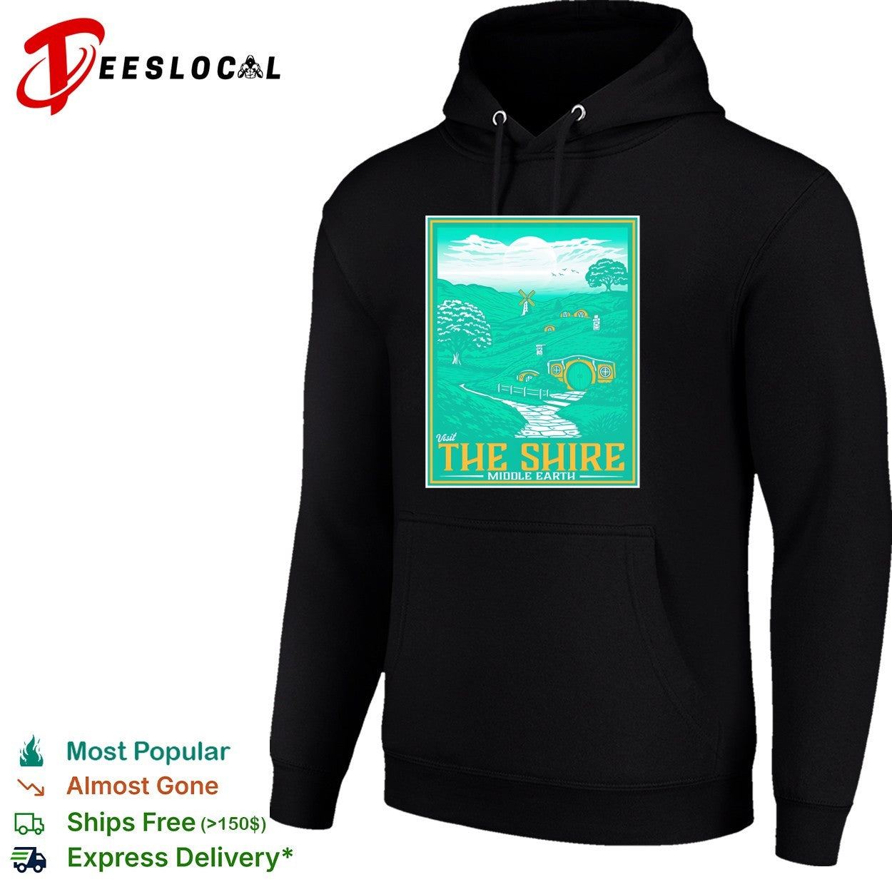 Visit The Shire Middle Earth Lord of the Rings Hobbiton Landscape Fantasy shirt