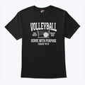 Volleyball Dig Deep Trust God Serve With Purpose Isaiah 40:31 T Shirt