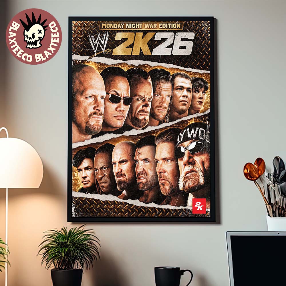 WWE 2K26 Monday Night War Edition Cover Poster Canvas