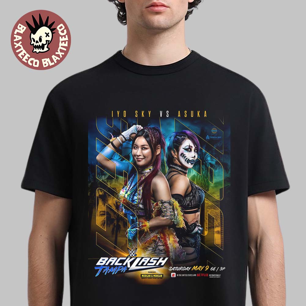 WWE Backlash Tampa 2026 Iyo Sky Vs Asuka Match Card T-Shirt