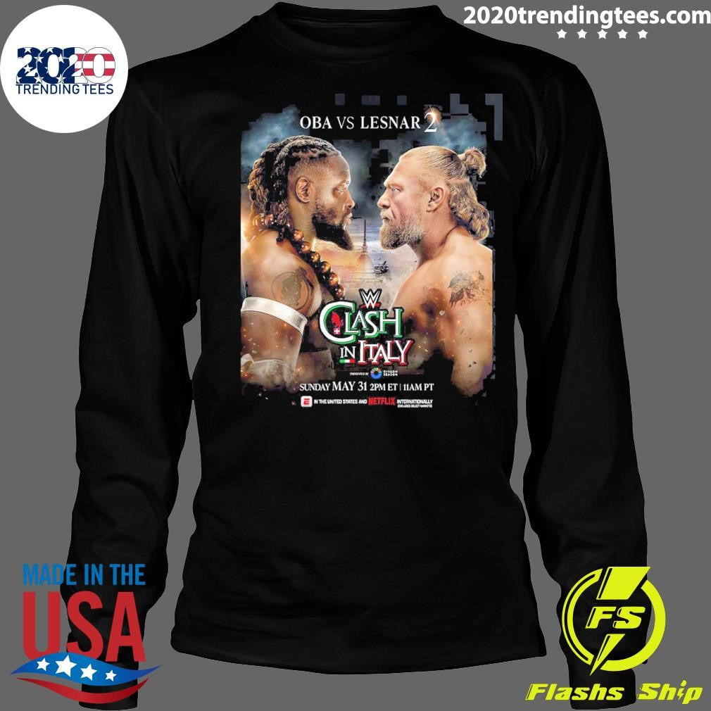 WWE Clash In Italy 2026 OBA Vs Lesnar 2 On May 31 2026 Shirt