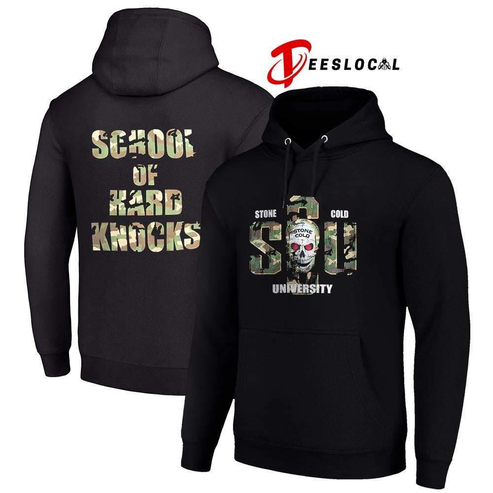 WWE Stone Cold school of hard knocks skull shirt