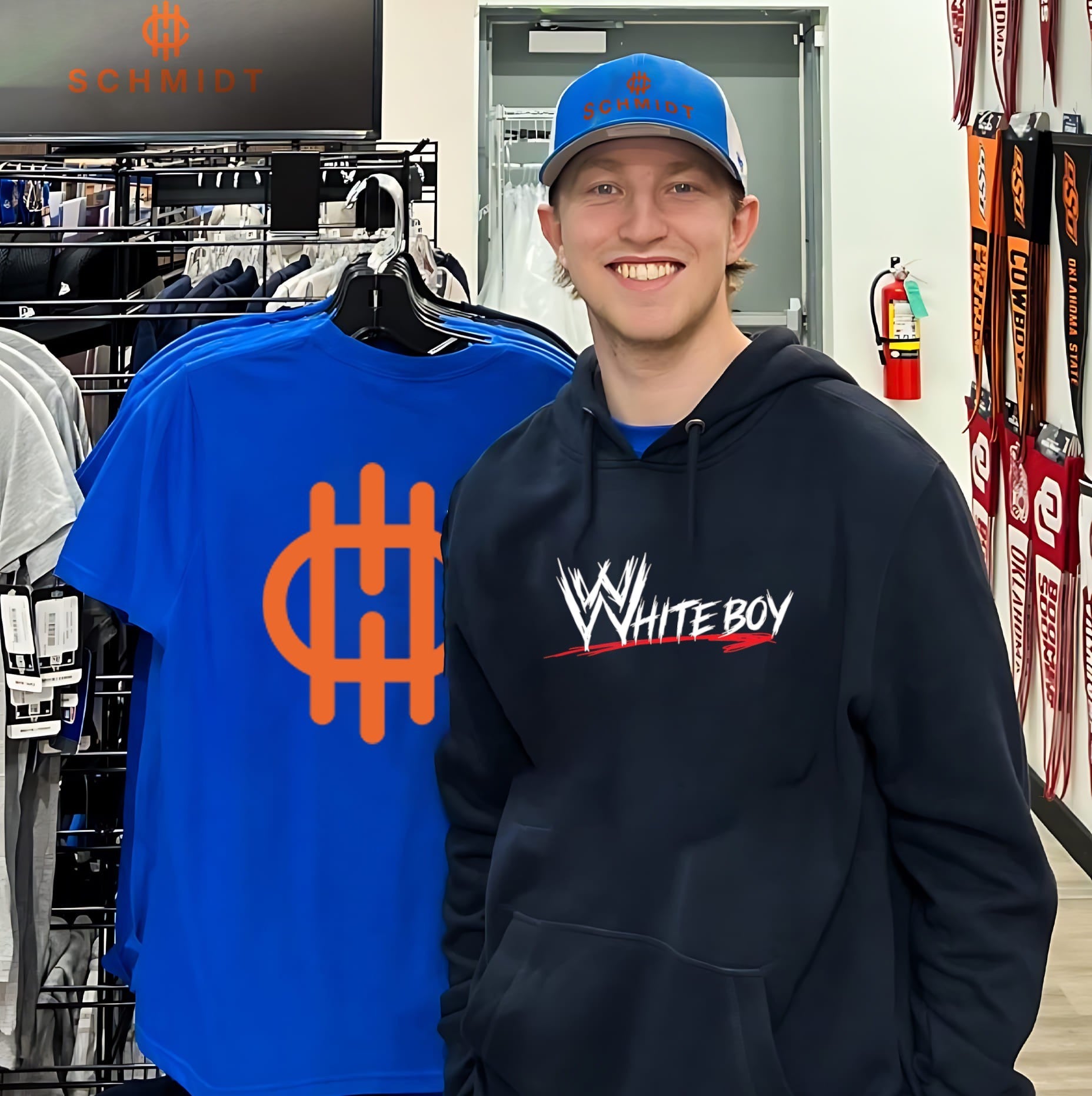 WWE White Boy Wrestling Sports Entertainment shirt