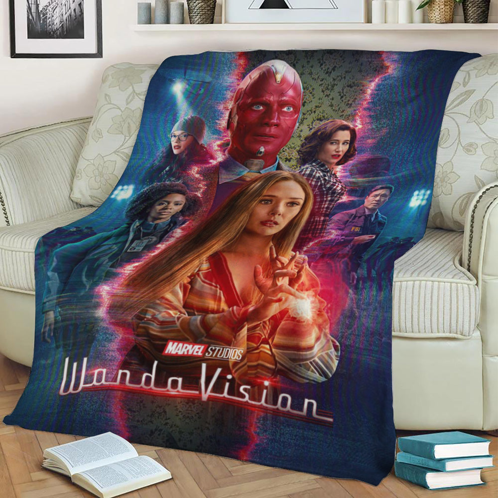 Wanda Vision Poster 10 Fleece Throw Blanket