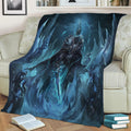 Warrior Ice and Ghost Fleece Throw Blanket