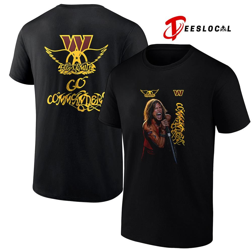 Washington Commanders x Aerosmith graphic shirt