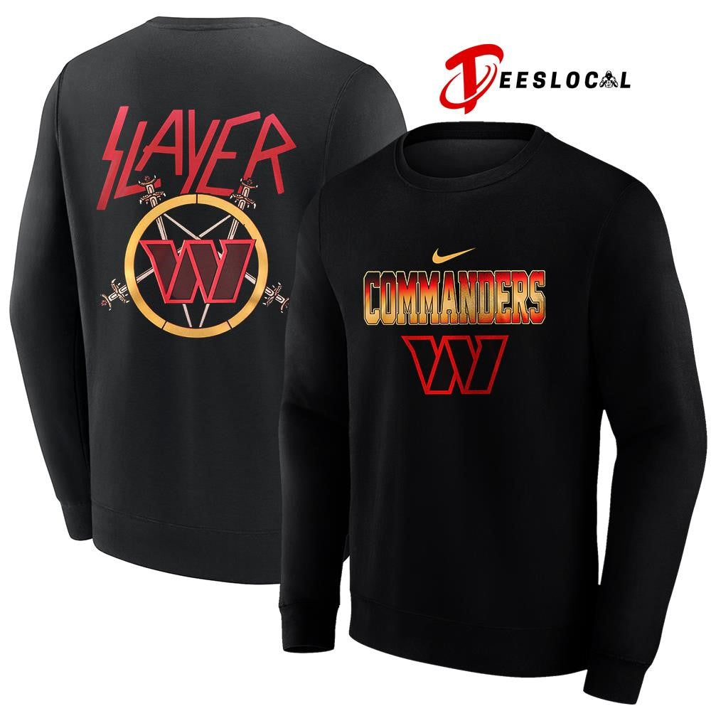 Washington Commanders x Slayer logo shirt