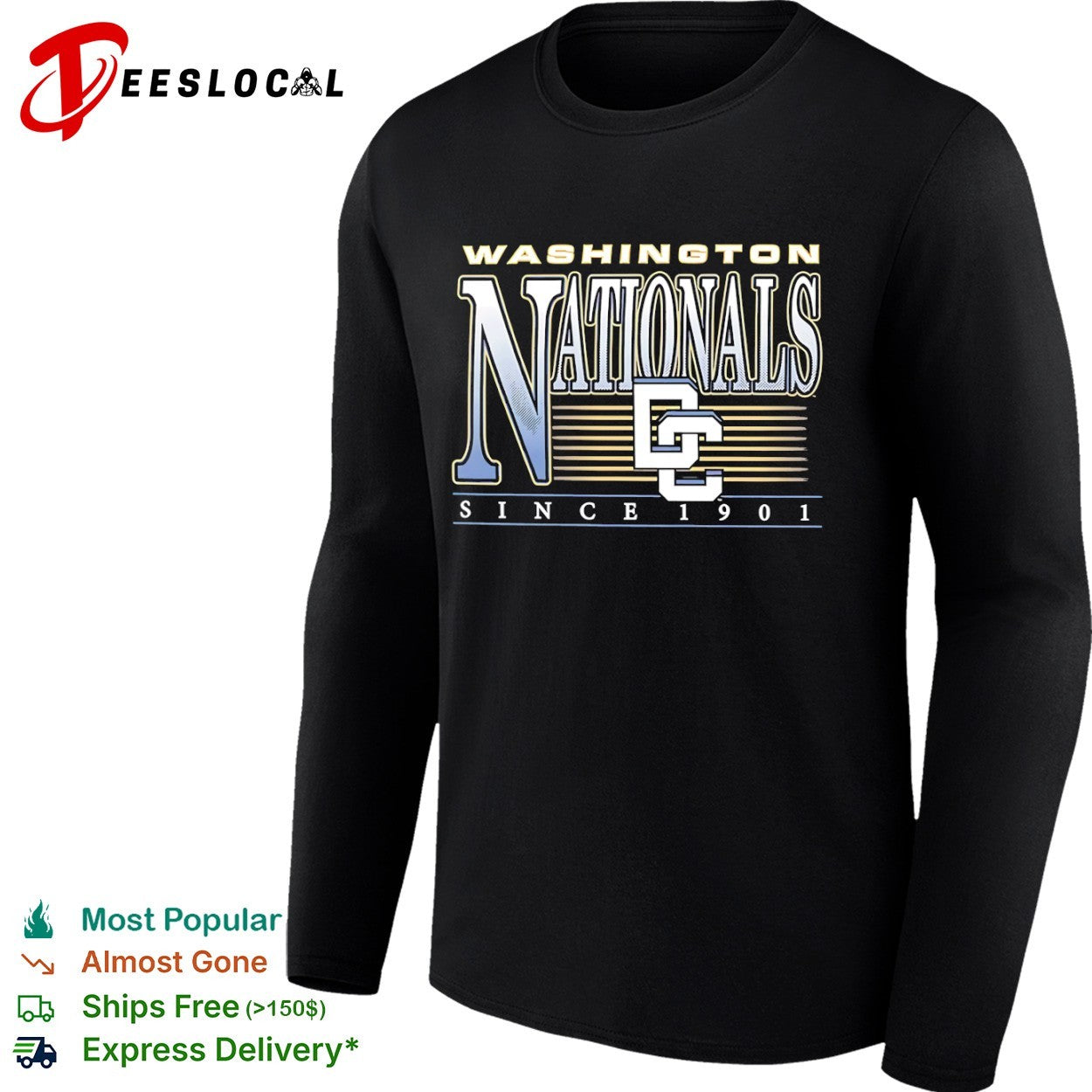 Washington Nationals Since 1901 DC Logo MLB Baseball Sport League Team Fan shirt