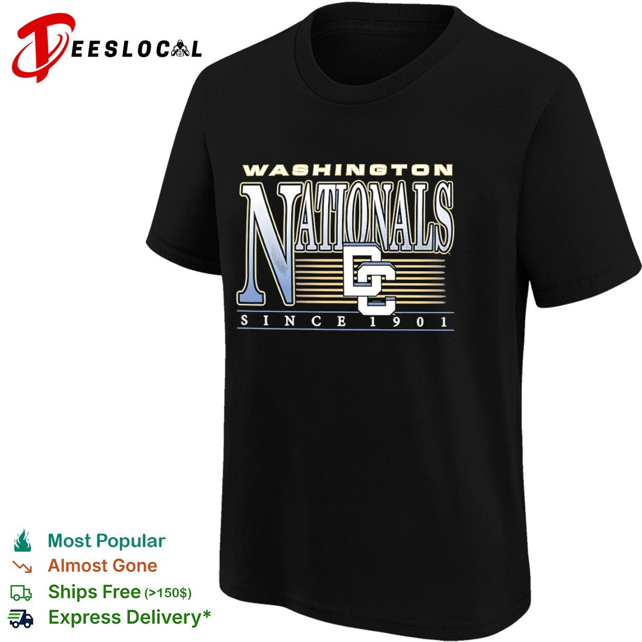 Washington Nationals Since 1901 DC Logo MLB Baseball Sport League Team Fan shirt
