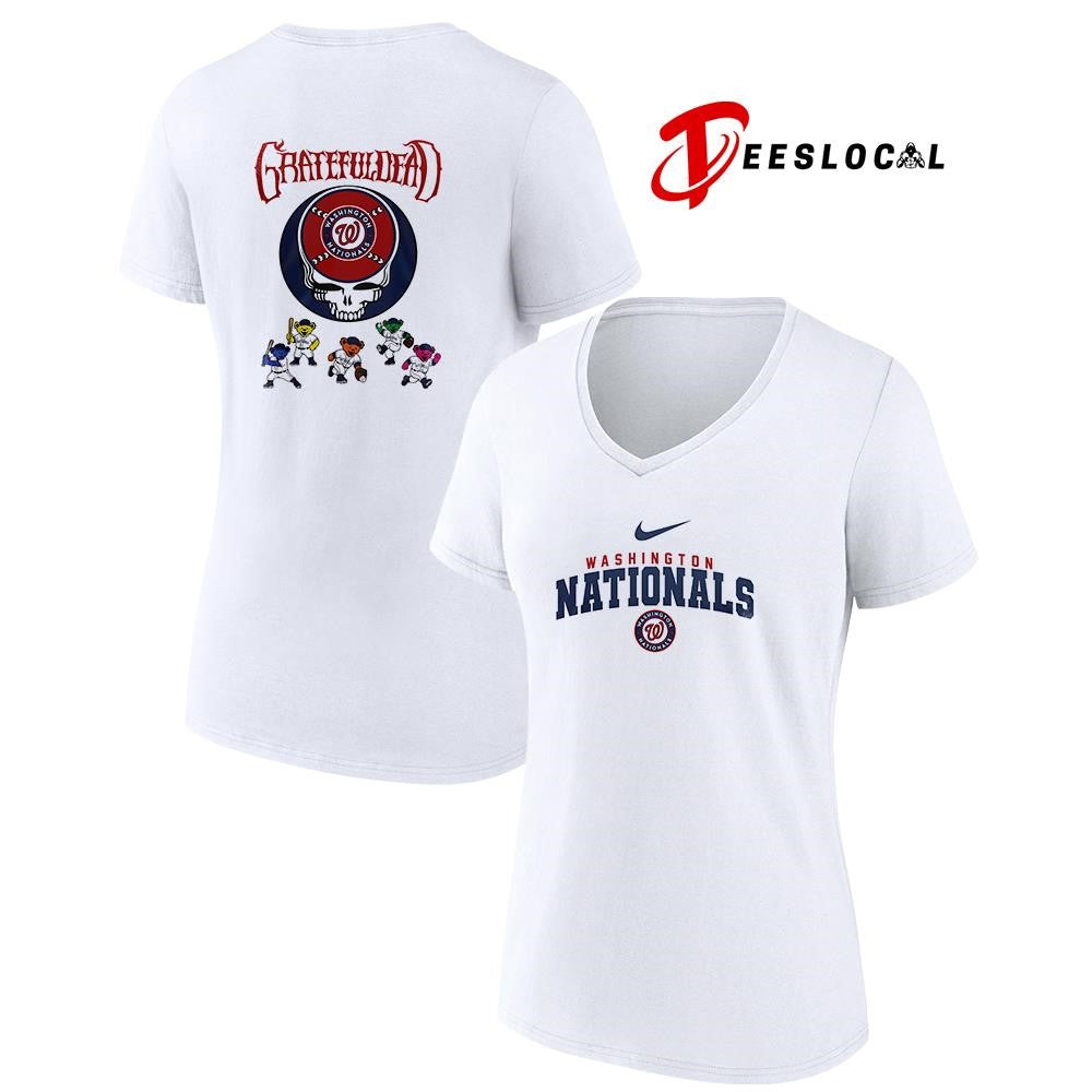 Washington Nationals x Grateful Dead bear mascot shirt
