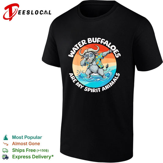 Water Buffaloes are my spirit animals dabbing tropical sunset water buffalo shirt
