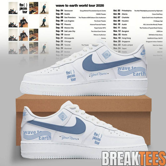 Wave to Earth The Pieces Tour Moonlight Wave Low Custom AF1 Shoes