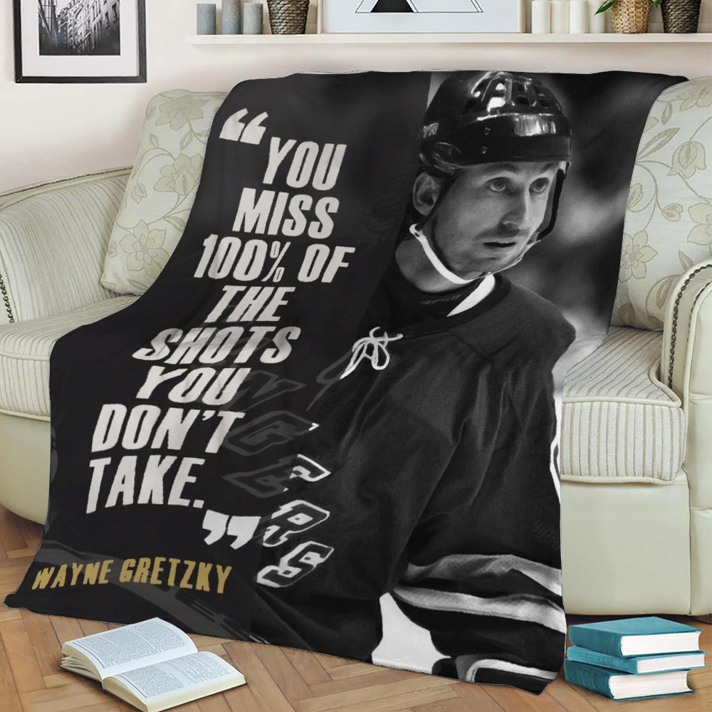 Wayne gretzky Fleece Throw Blanket