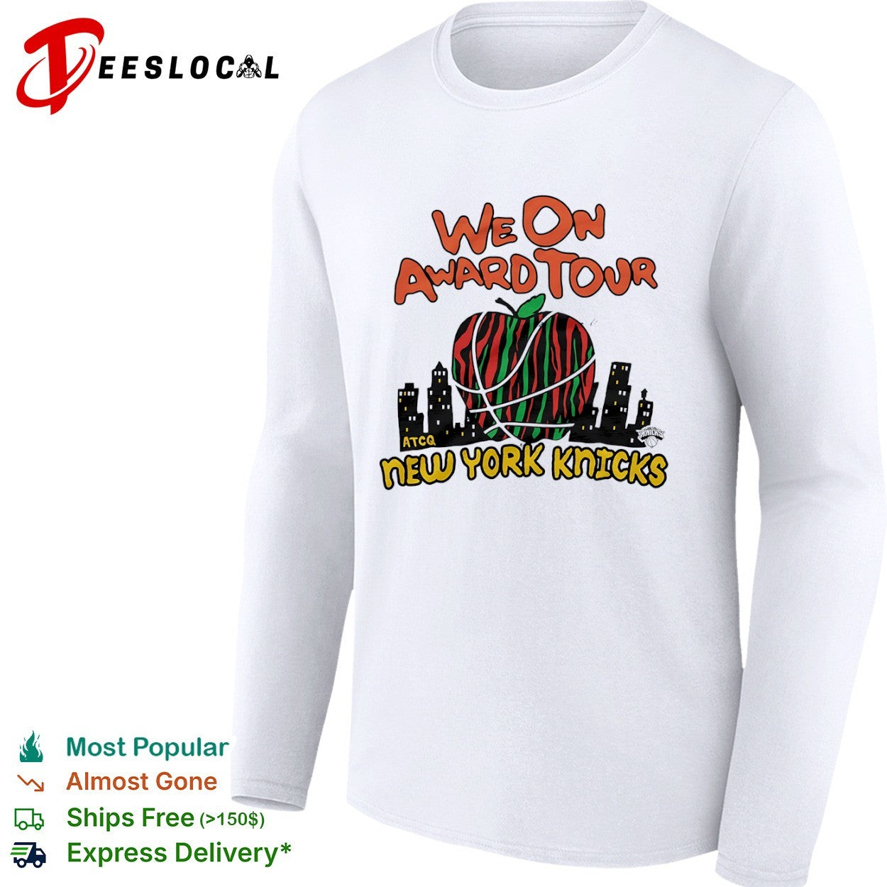 We on award tour New York Knicks A Tribe Called Quest Apple Basketball City shirt
