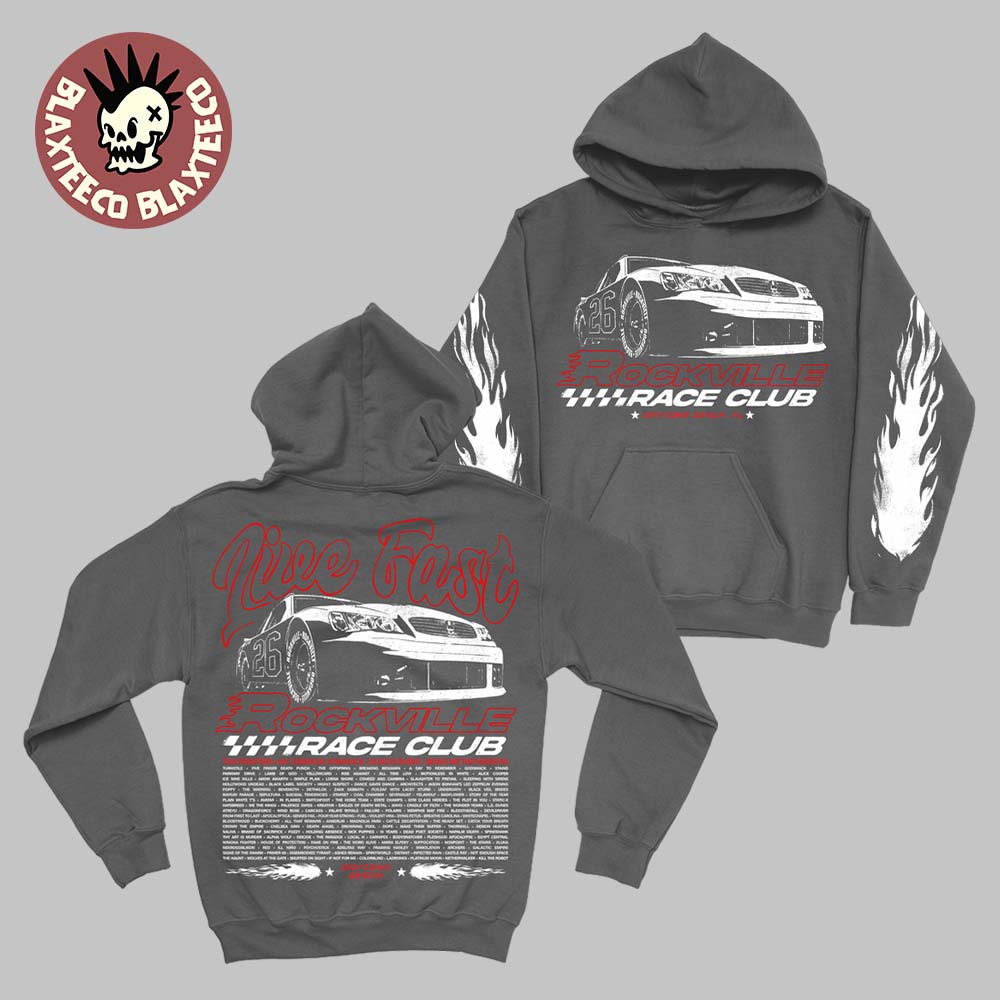 Welcome To Rockville 2026 Festival Merch Daytona Beach Florida Rockville Race Club Live Fast Hoodie