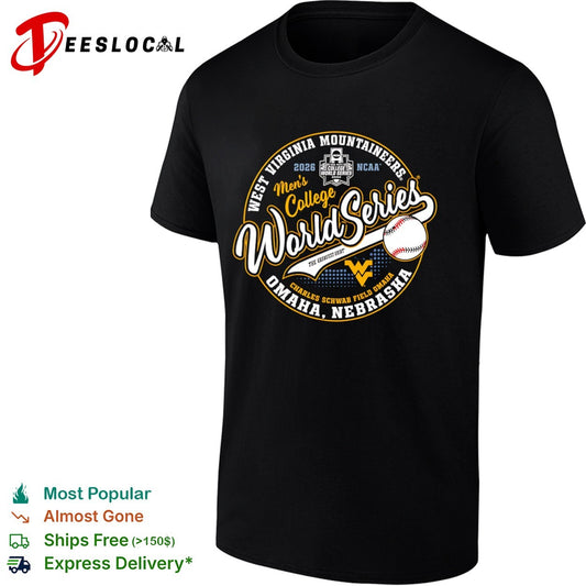 West Virginia Mountaineers 2026 College World Series Omaha Nebraska Logo shirt