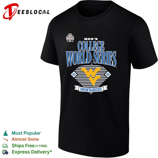 West Virginia Mountaineers 2026 NCAA College World Series Omaha event shirt