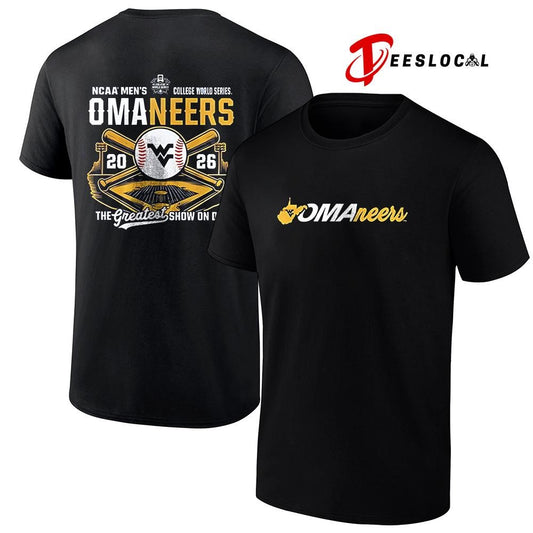 West Virginia Mountaineers NCAA baseball me’s college world series the greatest show on dirt shirt