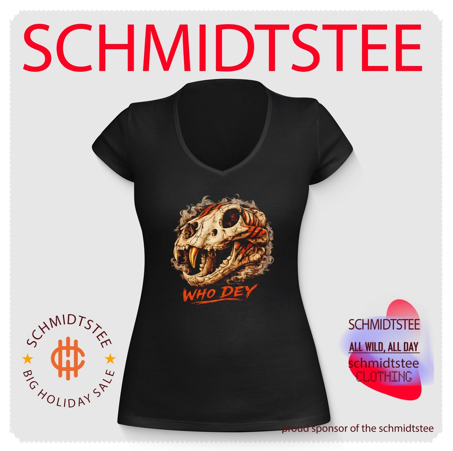 Who Dey Cincinnati Bengals Tiger Skull NFL shirt