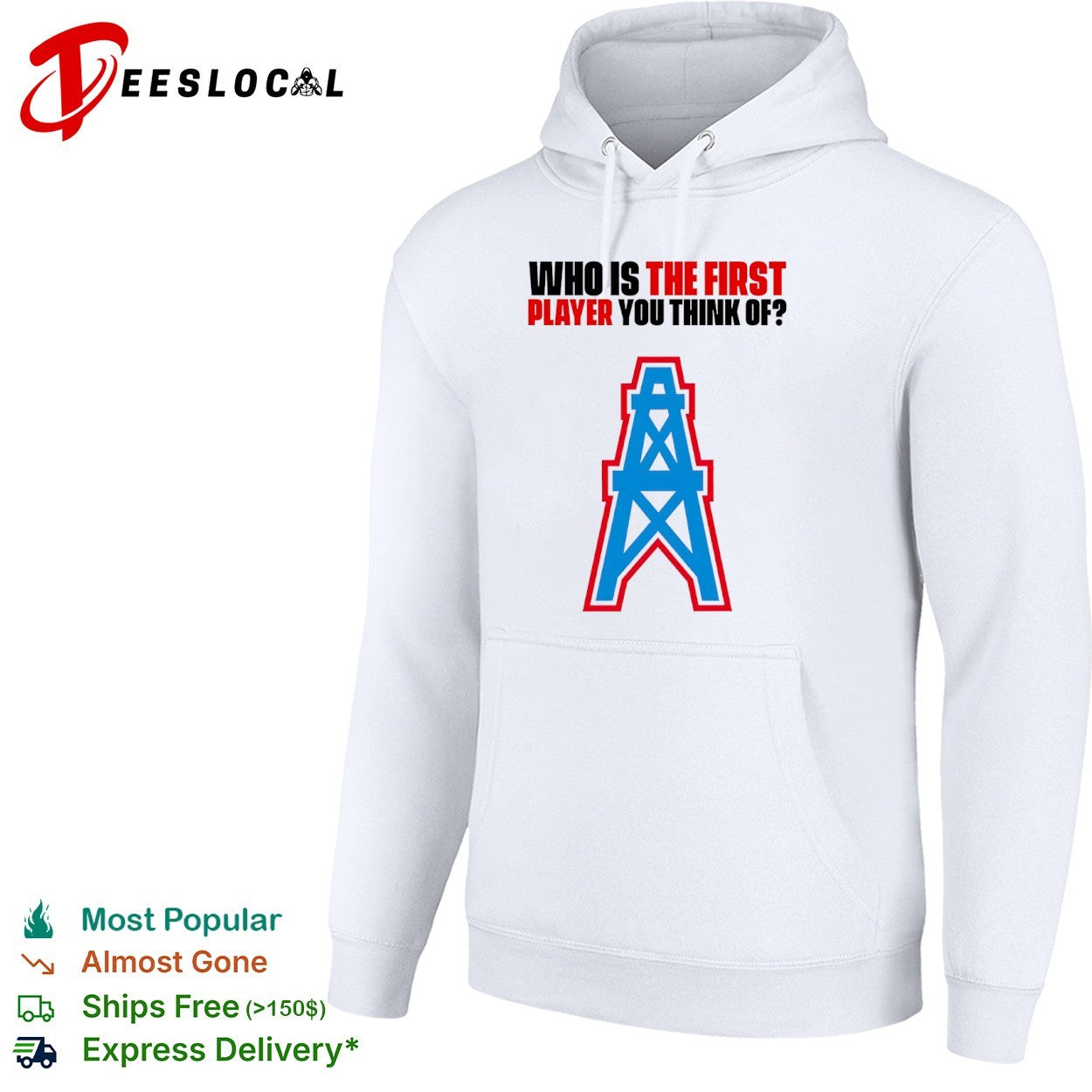 Who is the first player you think of Houston Oilers NFL Football shirt