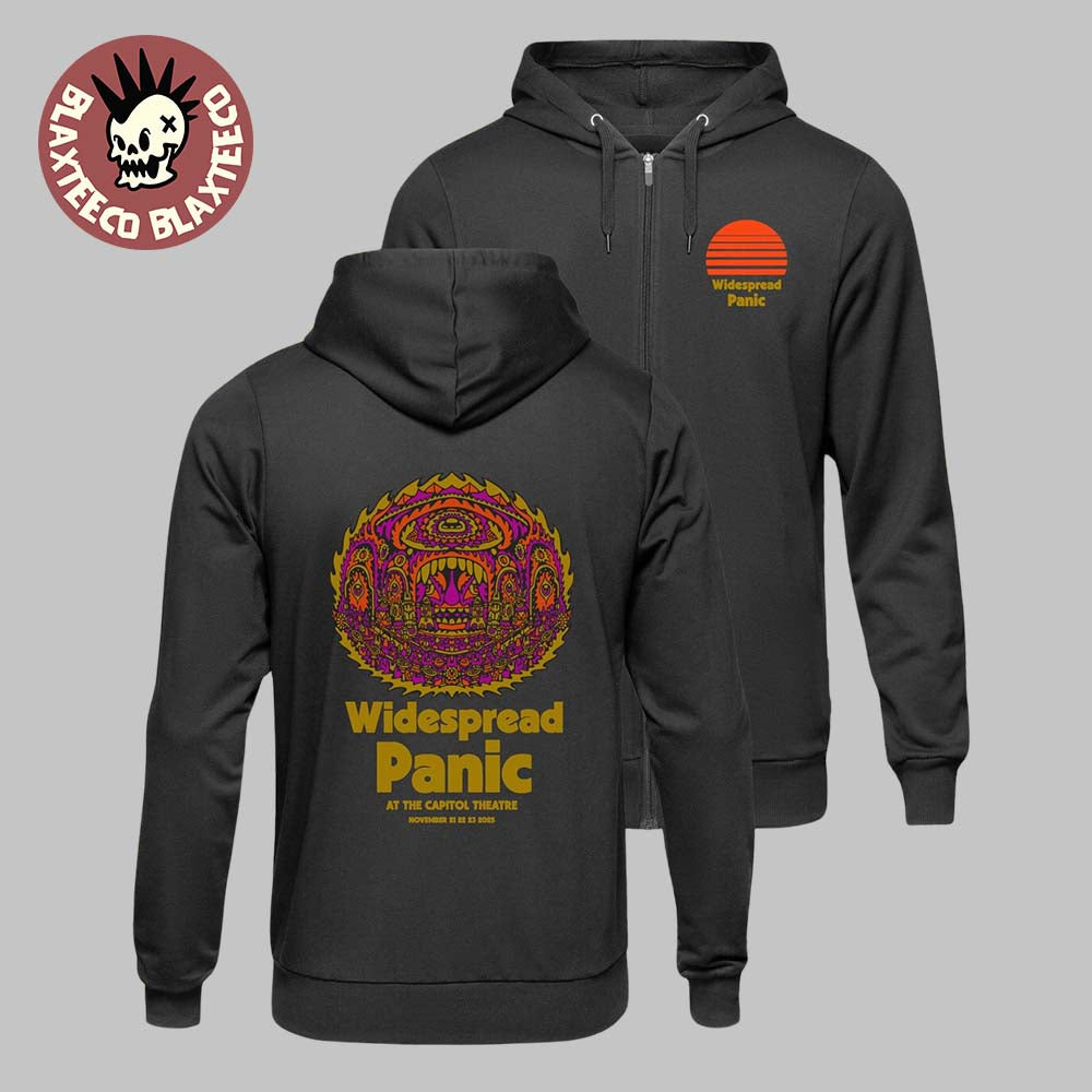Widespread Panic Port Chester New York 2025 Event Hoodie At The Capitol Theatre On November 21 22 23 2025 Two Sided Zip Up Hoodie