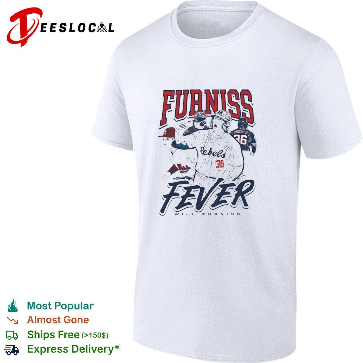 Will Furniss Ole Miss Rebels Baseball NCAA shirt