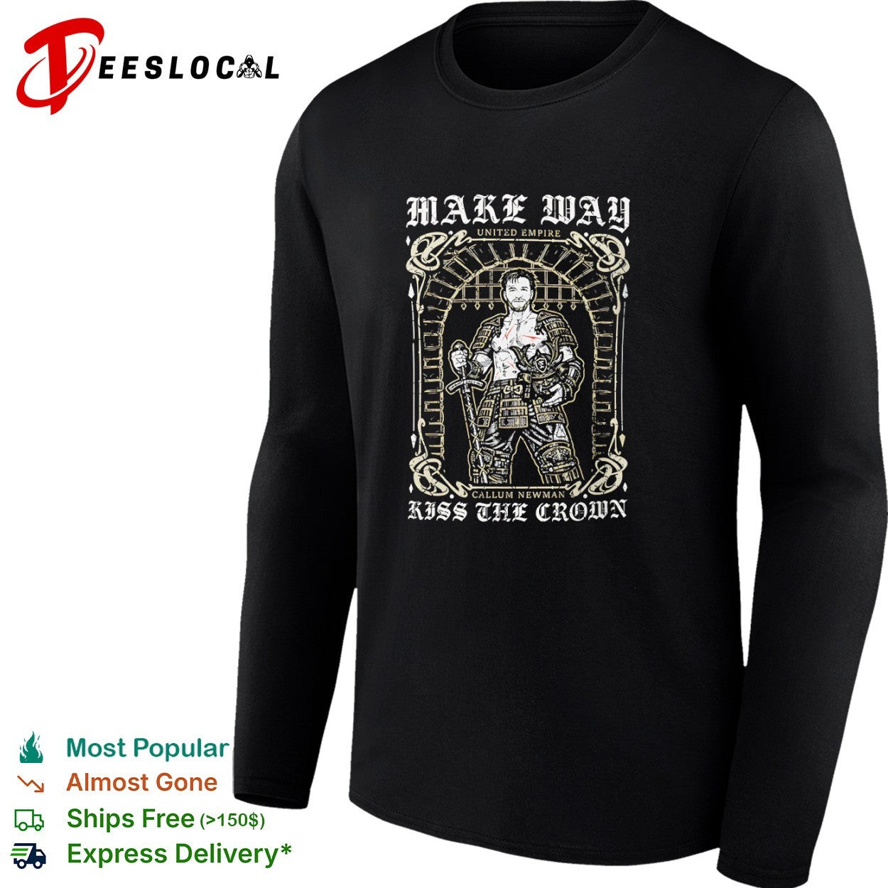 Will Ospreay United Empire Make Way Kiss the Crown Callum Newman wrestling shirt